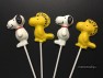 329sp Pudgy Beagle Dog and Bird Chocolate or Hard Candy Lollipop Mold